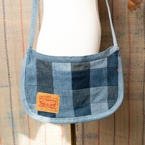 Custom upcycled crossbody bag